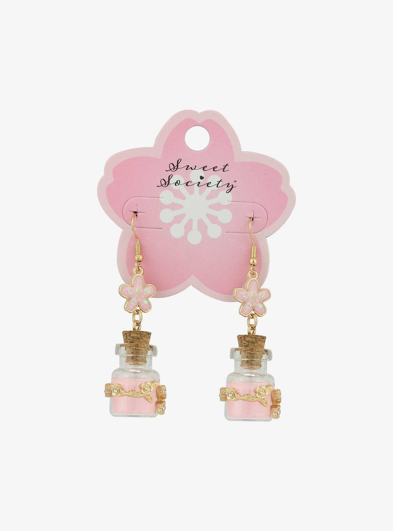 Sweet Society Sakura Flower Jar Drop Earrings, , hi-res