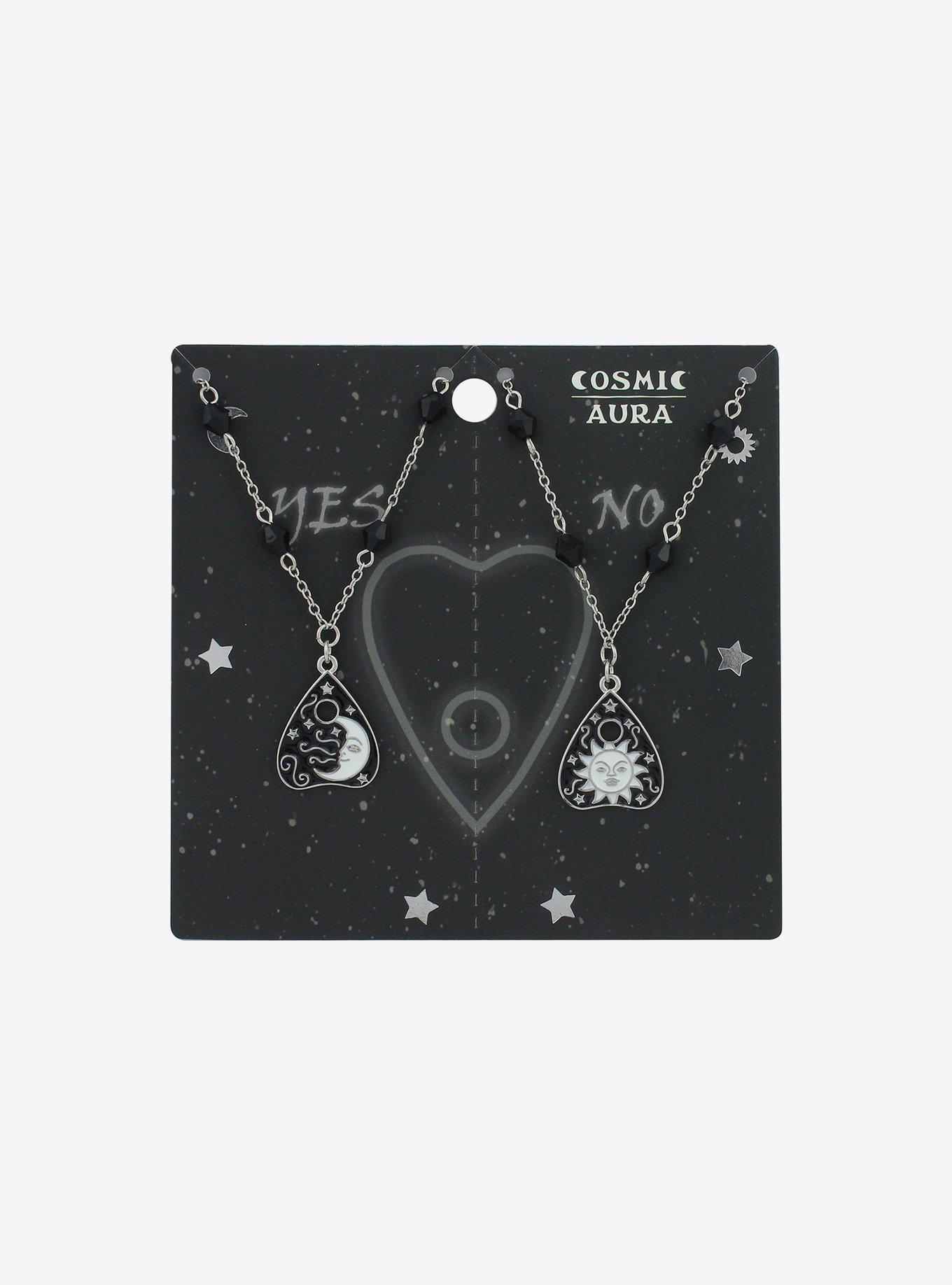 Cosmic Aura Sun & Moon Planchette Best Friend Necklace Set