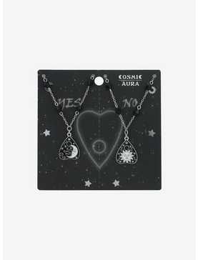 Cosmic Aura Sun & Moon Planchette Best Friend Necklace Set, , hi-res