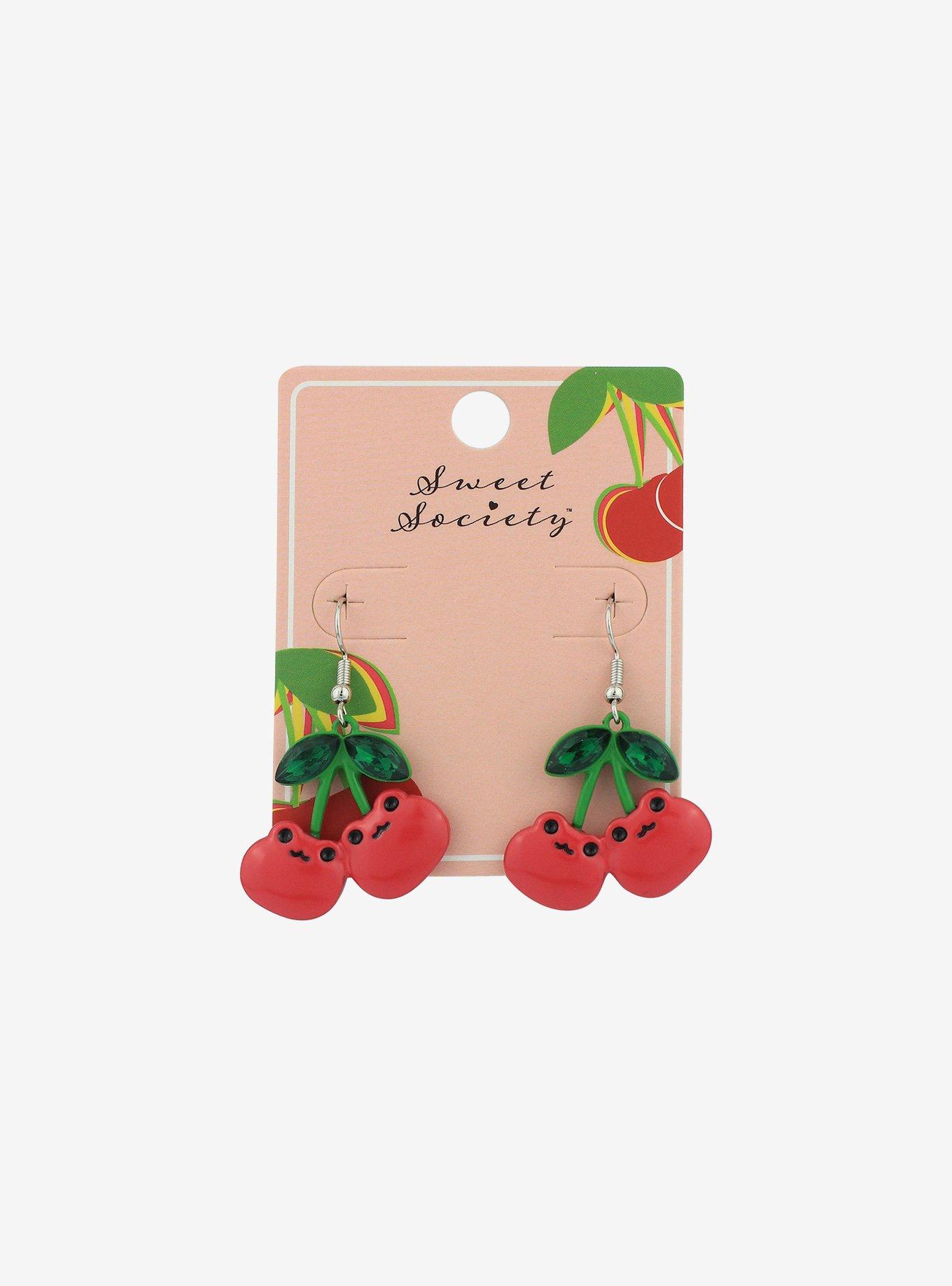 Hot topic store cherry earrings