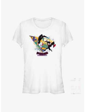 Marvel Spider-Man: Across the Spider-Verse Cityscape Spiders Girls T-Shirt, , hi-res
