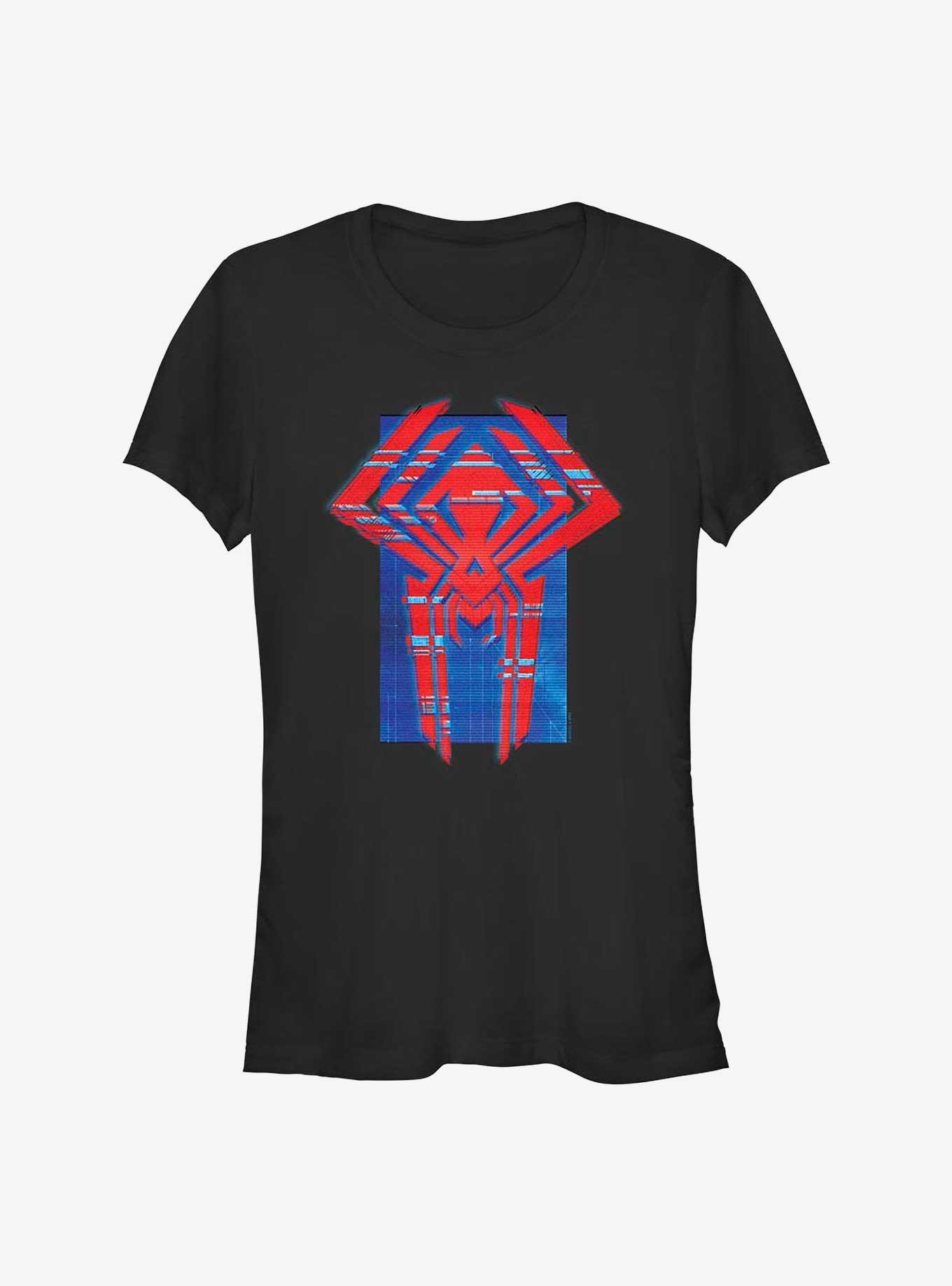 Marvel Spider-Man: Across the Spider-Verse Glitchy Miguel O'Hara Logo Girls T-Shirt, , hi-res