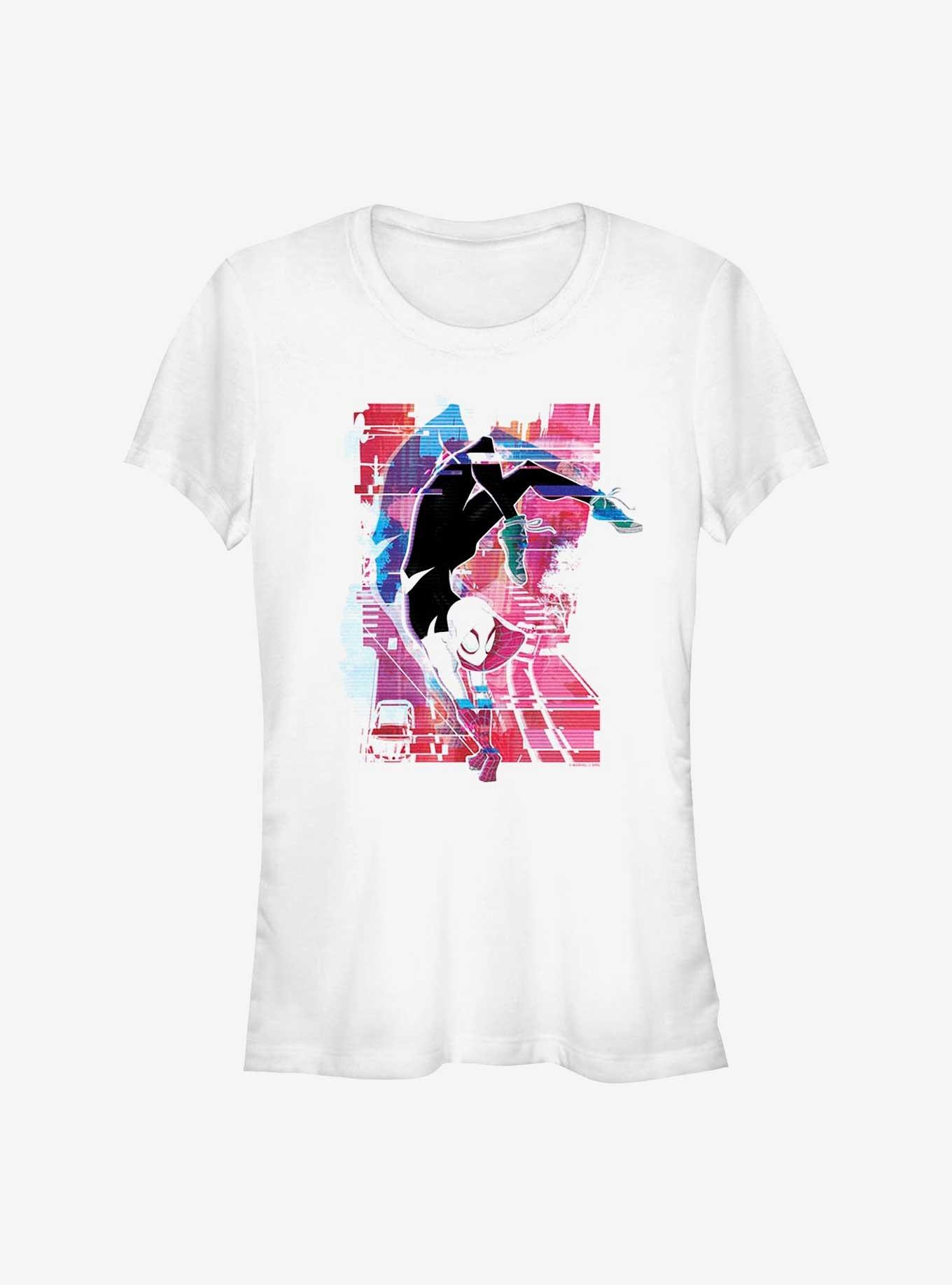 Marvel Spider-Man: Across the Spider-Verse Spider-Gwen Glitchy Arachnid Girls T-Shirt, , hi-res