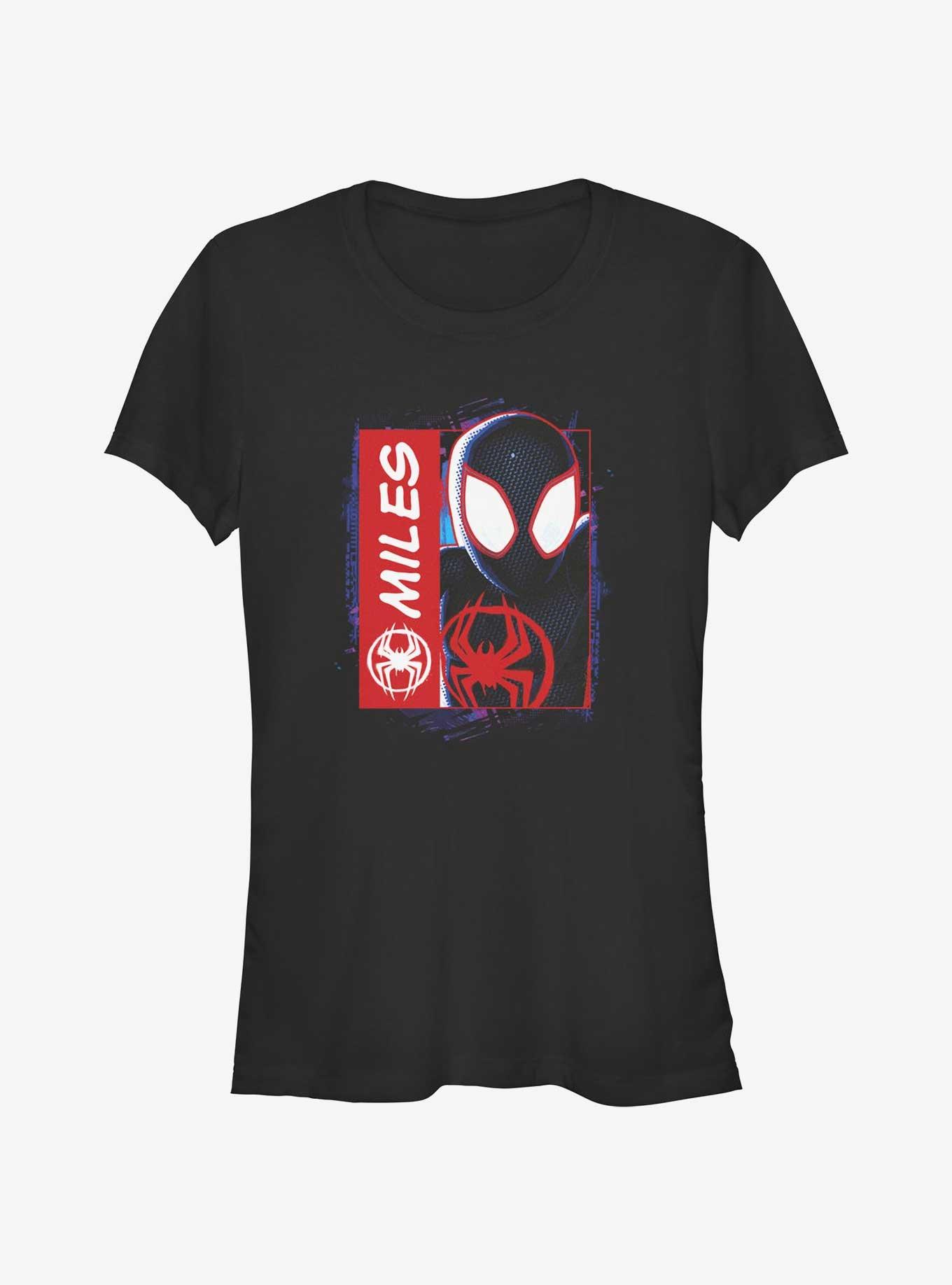 Marvel Spider-Man: Across the Spider-Verse Miles Morales Is Spider-Man Girls T-Shirt Hot Topic Web Exclusive, , hi-res
