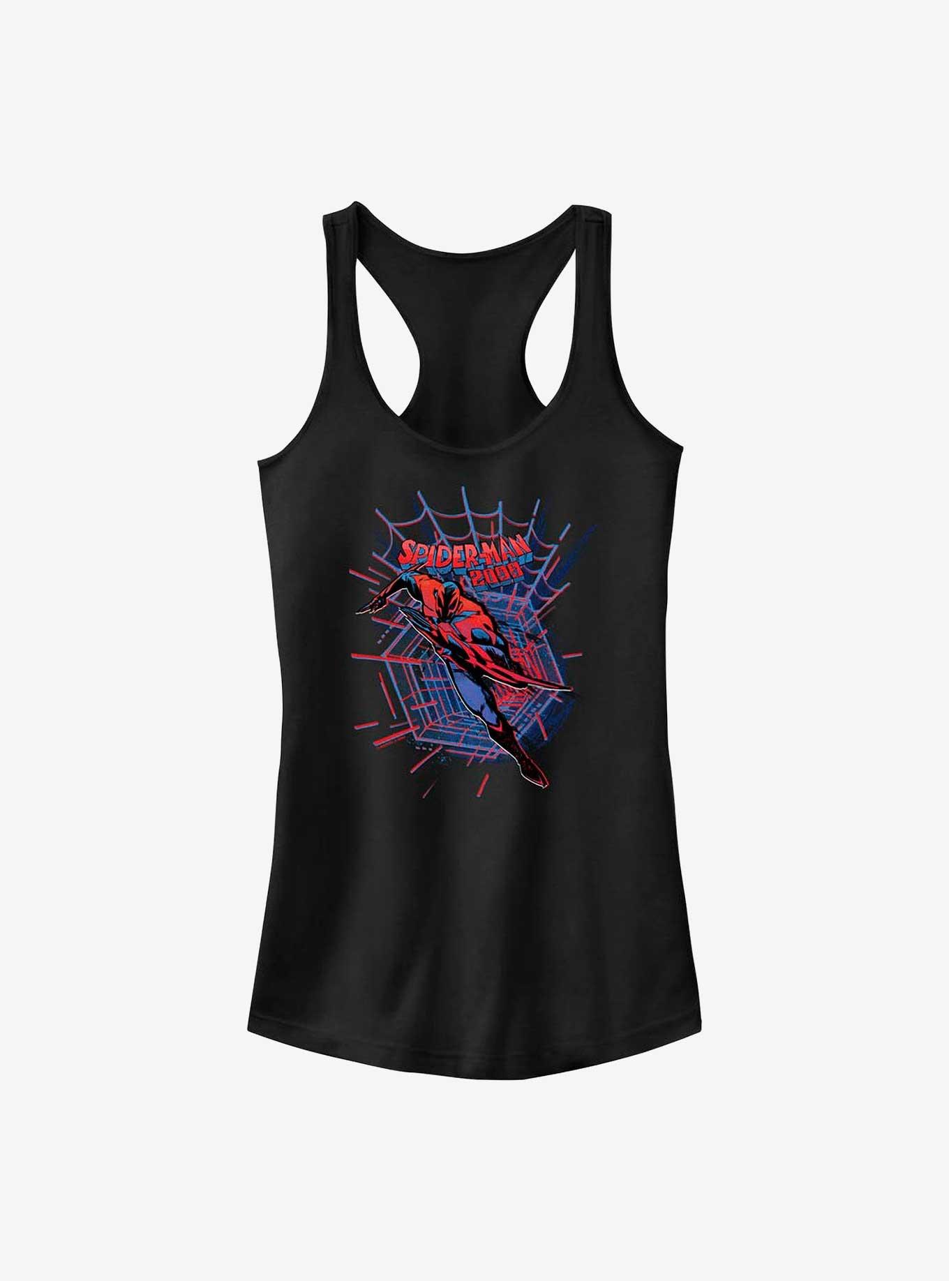 Marvel Spider-Man: Across the Spider-Verse Miguel O'Hara Web Launch Girls Tank, BLACK, hi-res