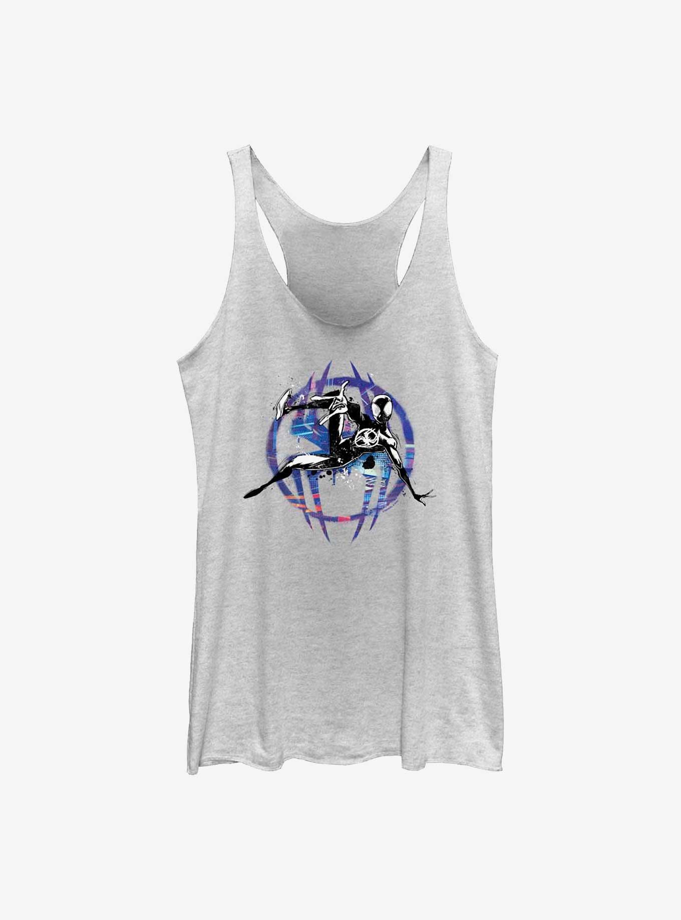 Marvel Spider-Man: Across the Spider-Verse Miles Morales Fly By Girls Tank, WHITE HTR, hi-res