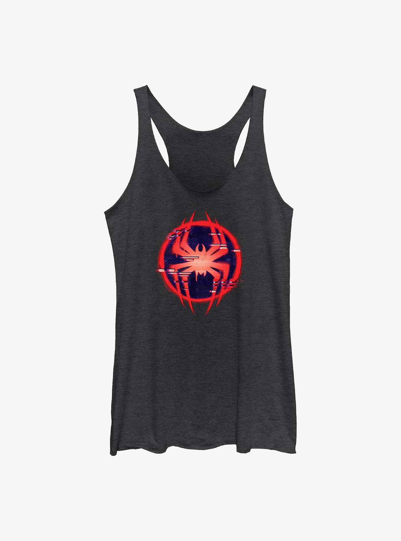 Marvel Spider-Man: Across the Spider-Verse Glitchy Miles Morales Symbol Girls Tank, , hi-res