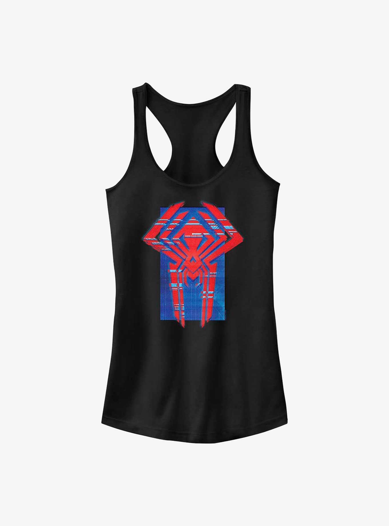 Marvel Spider-Man: Across the Spider-Verse Glitchy Miguel O'Hara Logo Girls Tank, , hi-res