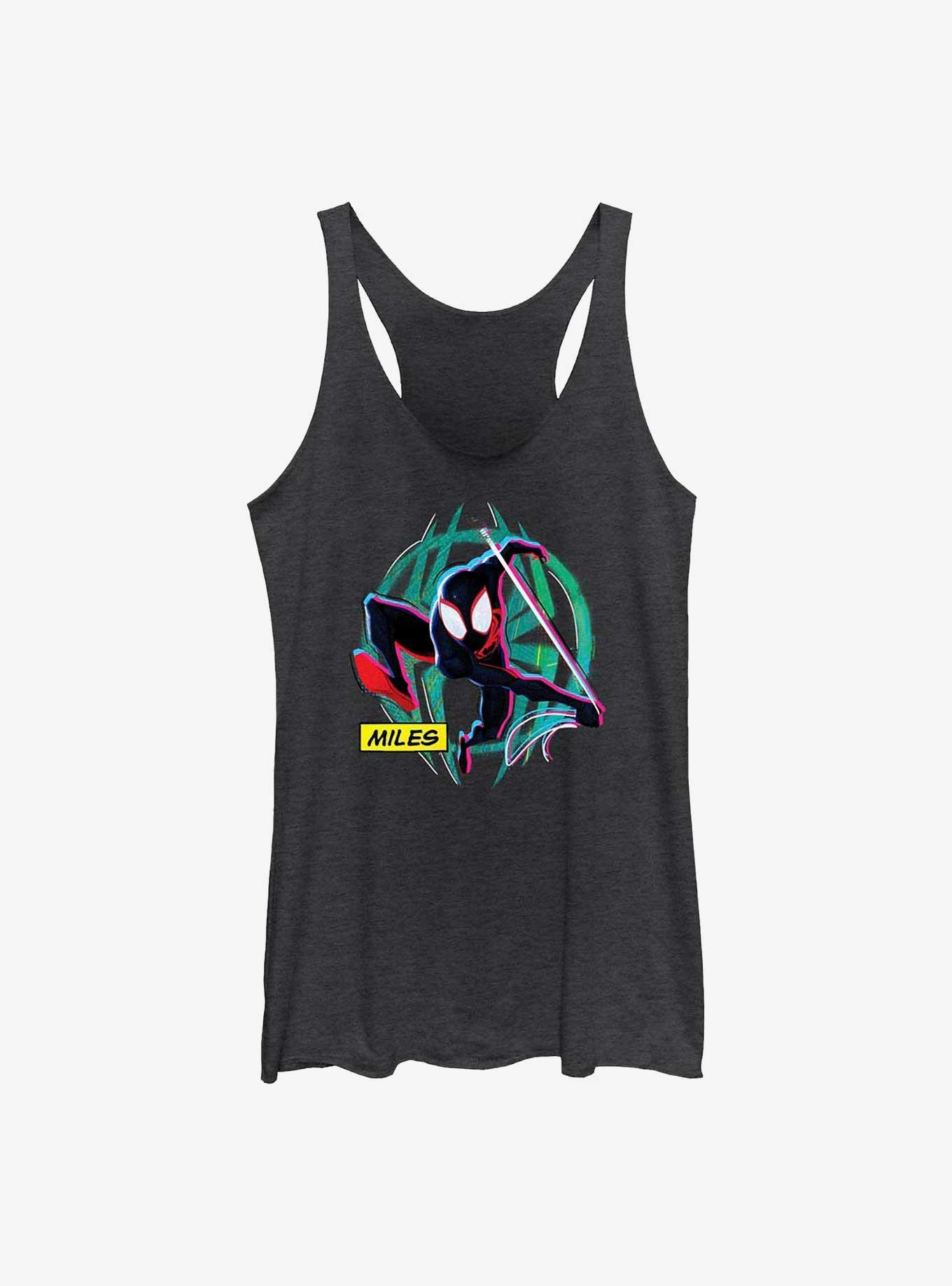 Marvel Spider-Man: Across the Spider-Verse Miles Morales Badge Girls Tank