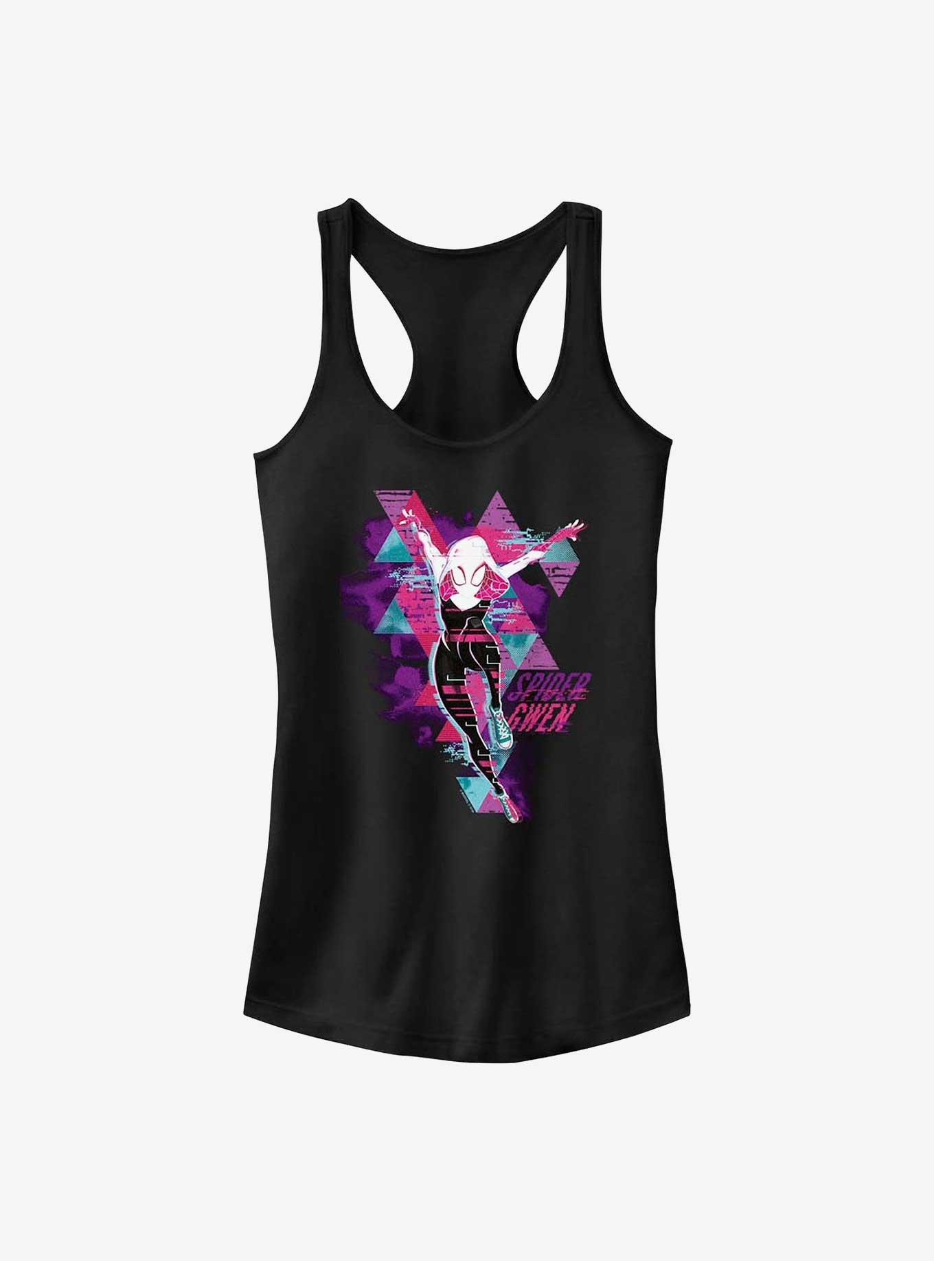 Marvel Spider-Man: Across the Spider-Verse Spider-Gwen Poster Girls Tank, BLACK, hi-res