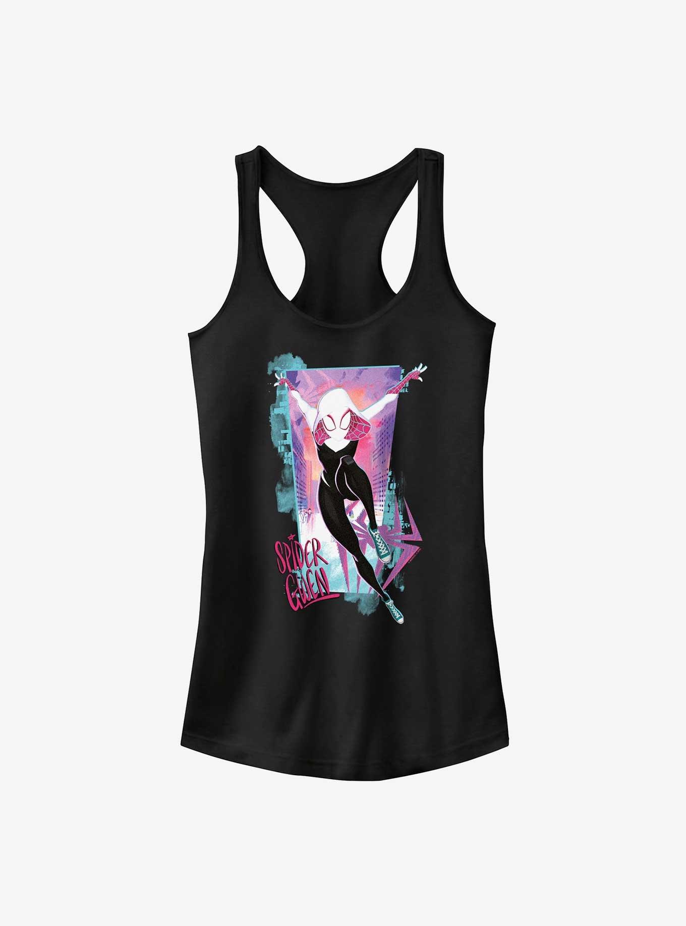 Marvel Spider-Man: Across the Spider-Verse Spider-Gwen Poster Girls Tank, BLACK, hi-res