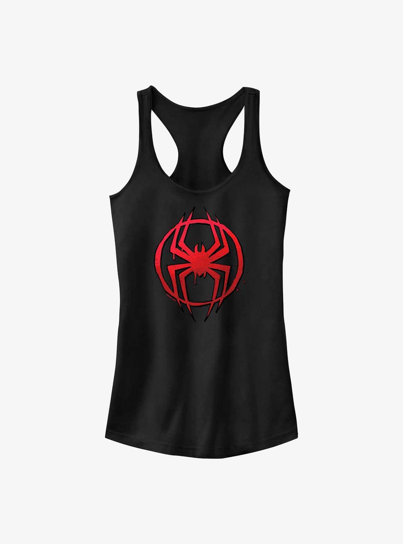 Marvel Spider-Man: Across the Spider-Verse Miles Morales Spider Icon Girls Tank, BLACK, hi-res