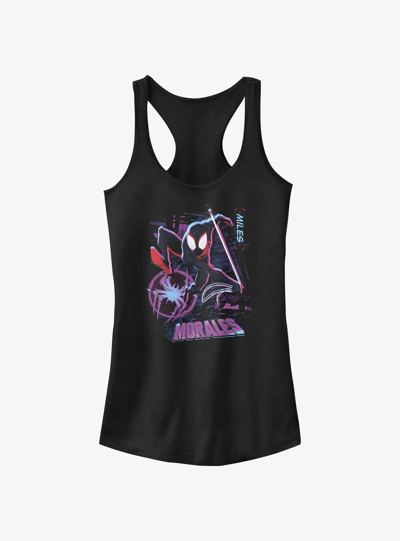 Marvel Spider-Man: Across the Spider-Verse Street Swing Girls Tank Hot Topic Web Exclusive, BLACK, hi-res