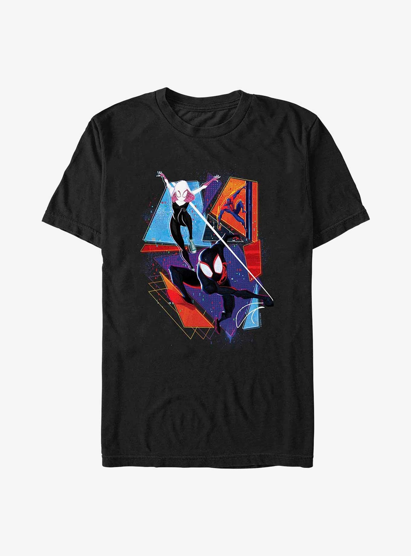 Marvel Spider-Man: Across the Spider-Verse Spider-Gwen Miguel O'Hara and Miles Morales Poster T-Shirt, , hi-res