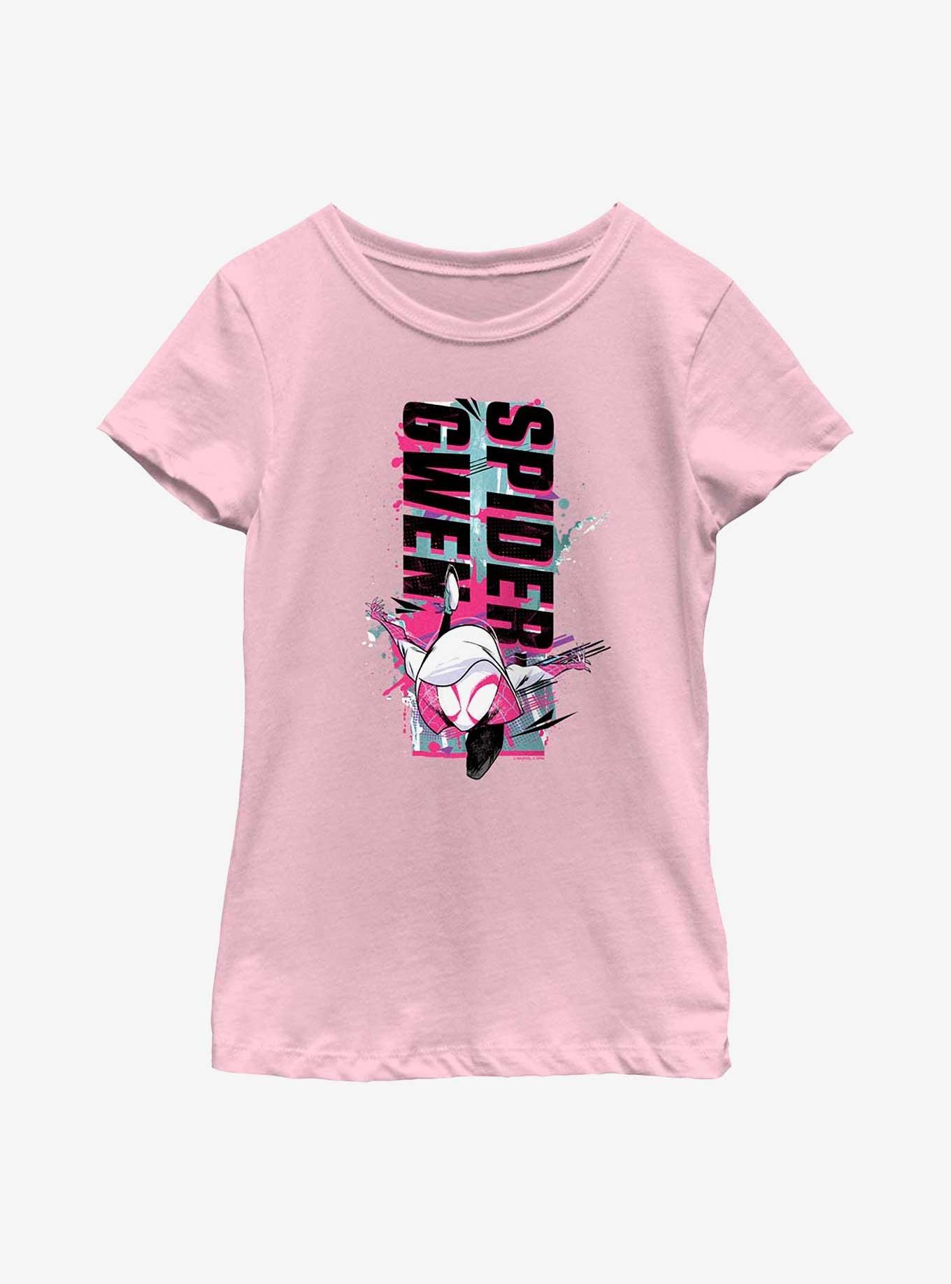 Marvel Spider-Man: Across the Spider-Verse Spider-Gwen Dashing Youth Girls T-Shirt, , hi-res