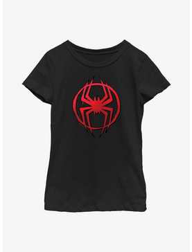 Marvel Spider-Man: Across the Spider-Verse Miles Morales Spider Icon Youth Girls T-Shirt, , hi-res
