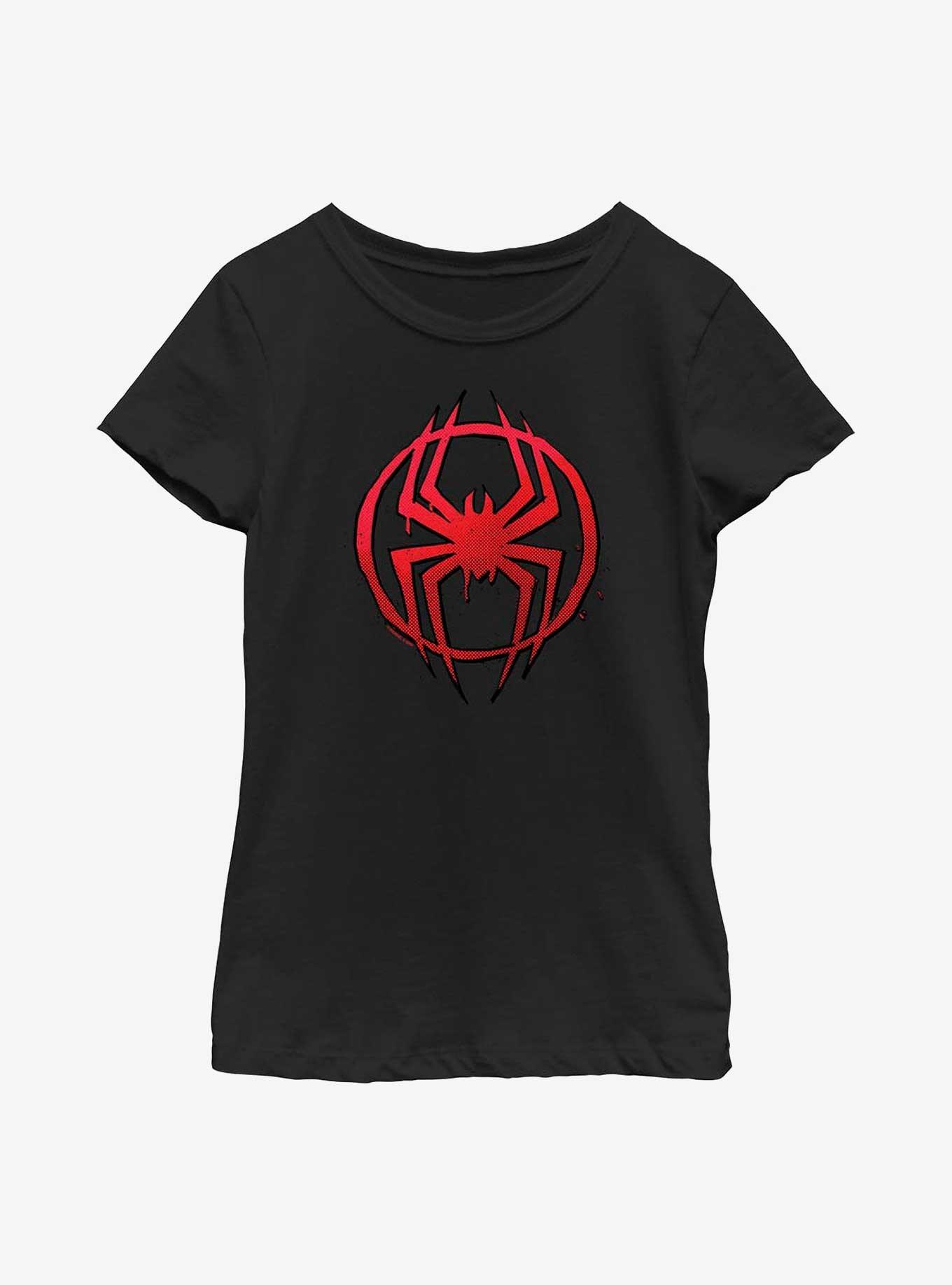 Marvel Spider-Man: Across the Spider-Verse Miles Morales Spider Icon Youth Girls T-Shirt, , hi-res