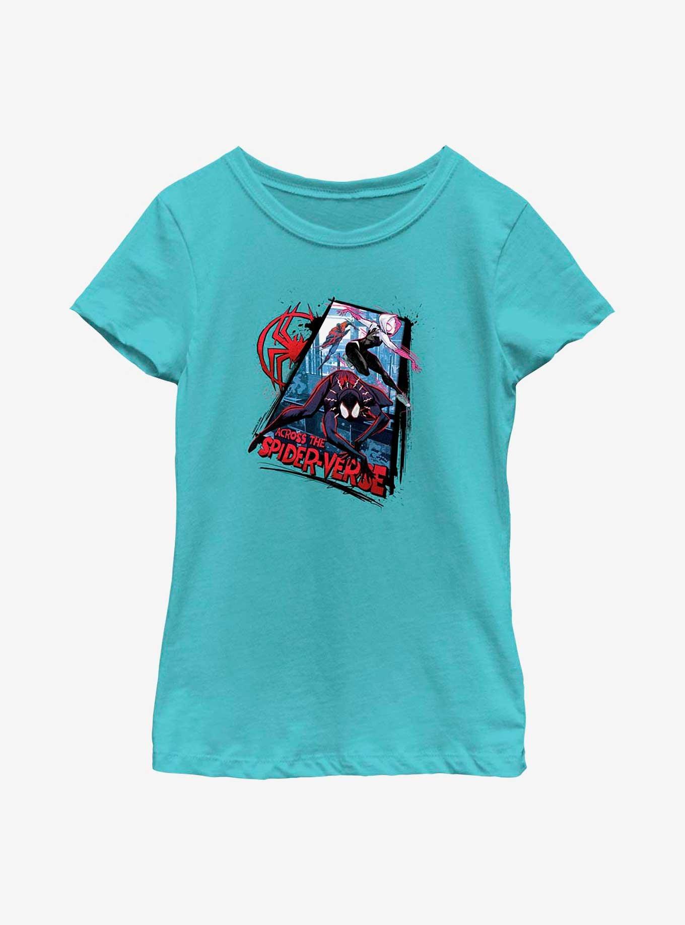 Marvel Spider-Man: Across the Spider-Verse Spider Trio Youth Girls T-Shirt, , hi-res