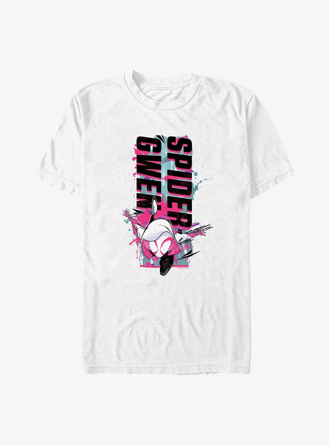 Marvel Spider-Man: Across the Spider-Verse Spider-Gwen Dashing T-Shirt, WHITE, hi-res