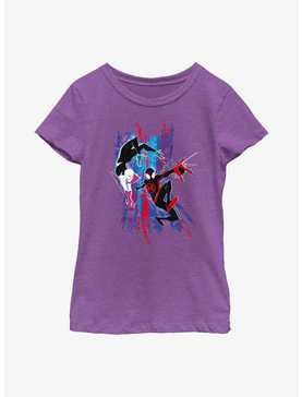 Marvel Spider-Man: Across the Spider-Verse Spider-Gwen and Miles Youth Girls T-Shirt, , hi-res