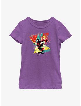 Marvel Spider-Man: Across the Spider-Verse Miles Morales Poster Youth Girls T-Shirt, , hi-res