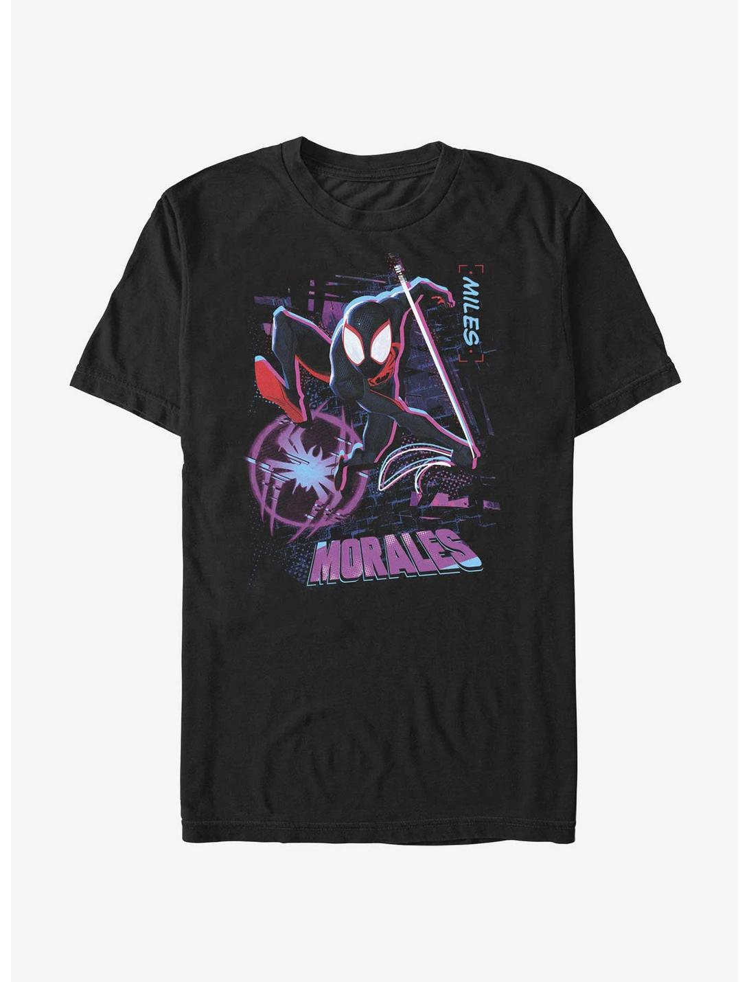 Marvel Spider-Man: Across the Spider-Verse Street Swing T-Shirt BoxLunch Web Exclusive, BLACK, hi-res