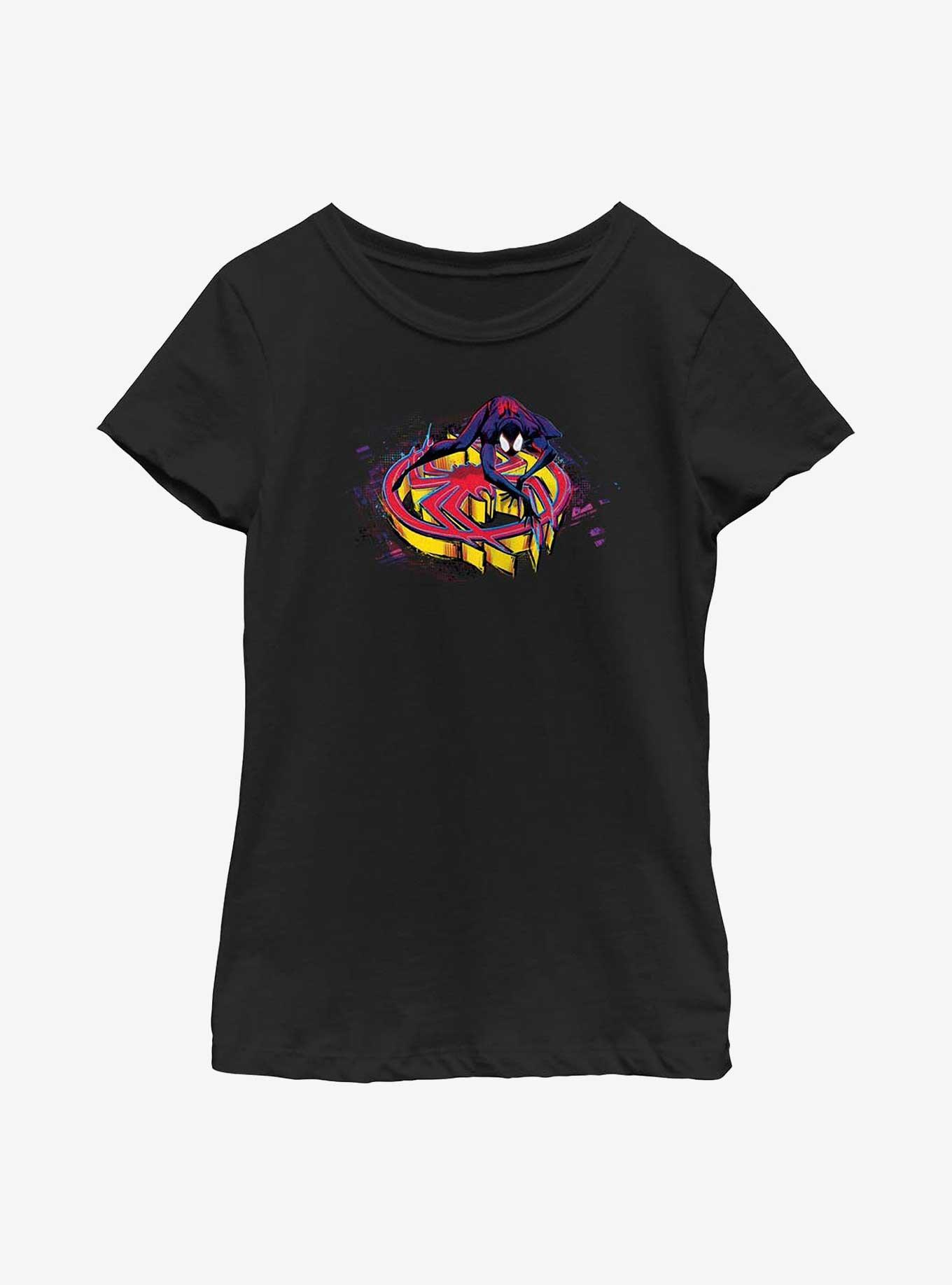 Marvel Spider-Man: Across the Spider-Verse Miles Morales Spider Crawl Youth Girls T-Shirt, , hi-res