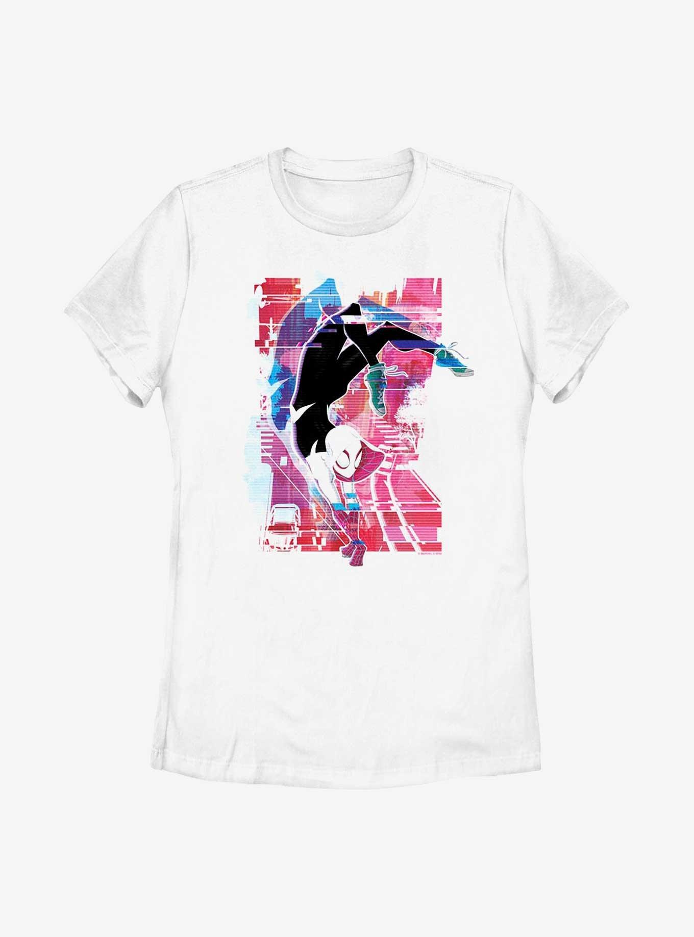 Marvel Spider-Man: Across the Spider-Verse Spider-Gwen Glitchy Arachnid Womens T-Shirt, , hi-res