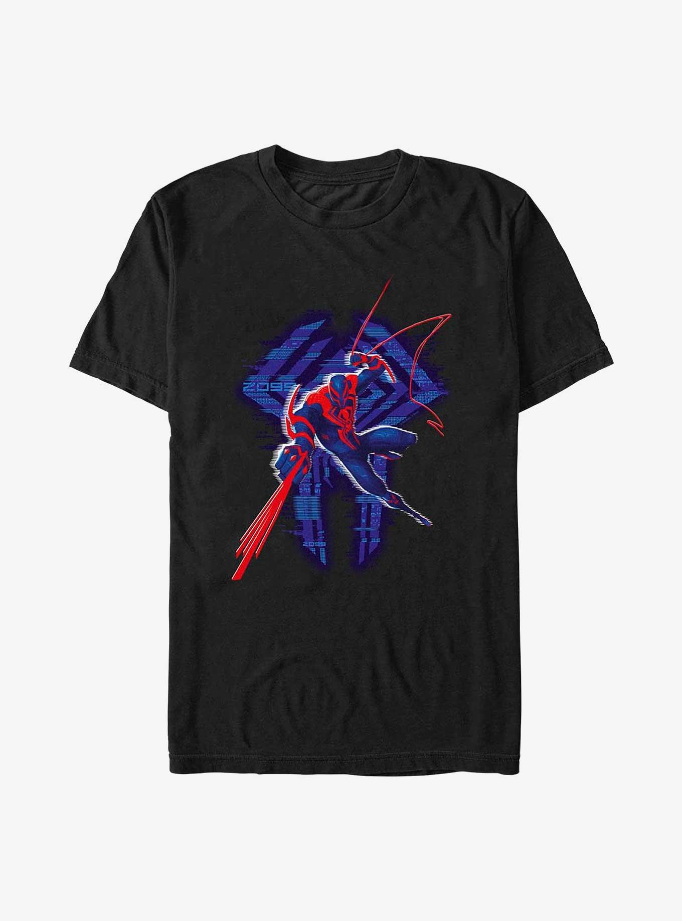Marvel Spider-Man: Across the Spider-Verse Miguel O'Hara 2099 Poster T-Shirt, BLACK, hi-res
