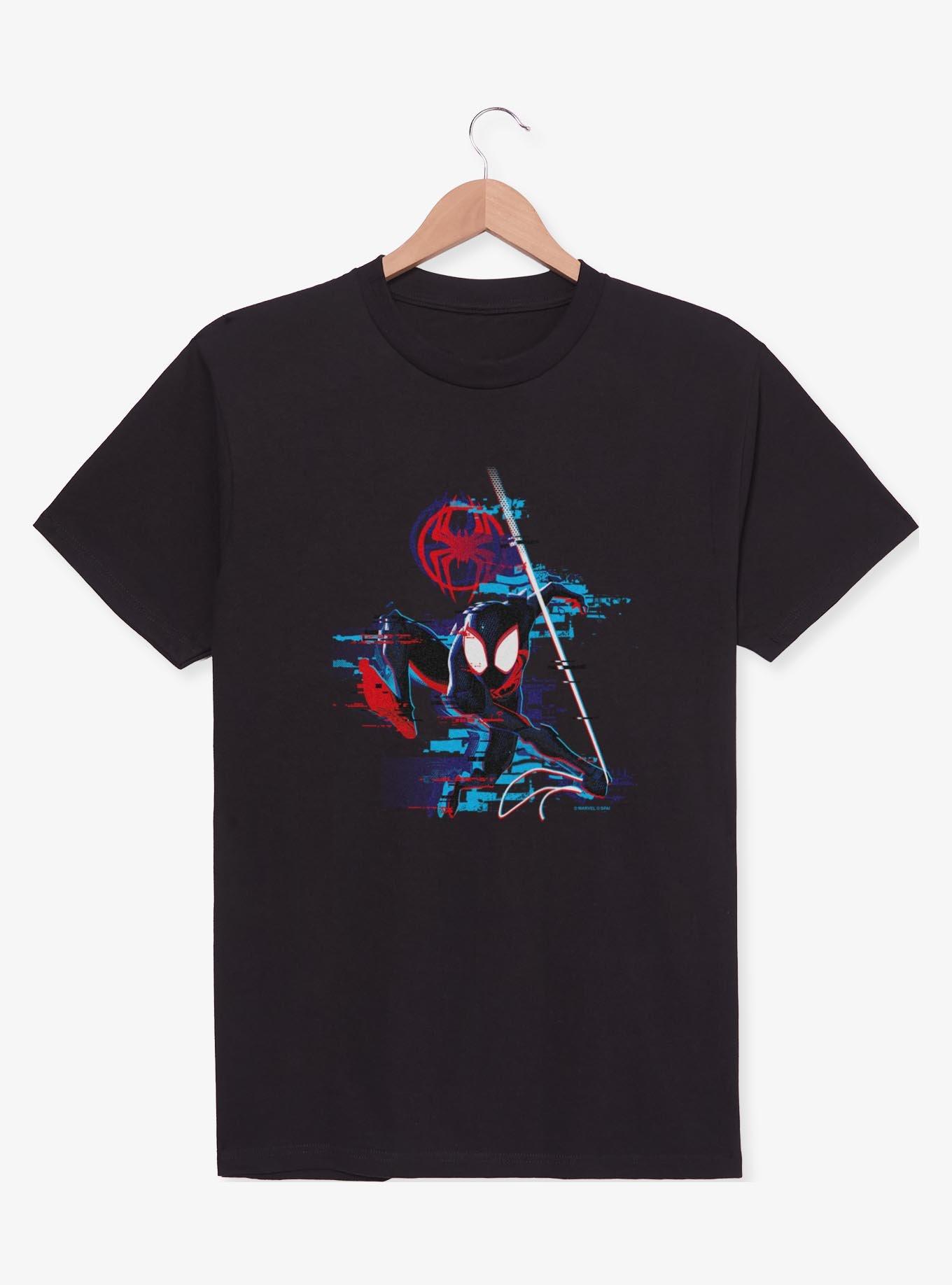 Marvel Spider-Man: Across the Spider-Verse Glitchy Miles Morales T-Shirt