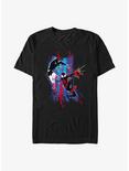 Marvel Spider-Man: Across the Spider-Verse Spider-Gwen and Miles T-Shirt, BLACK, hi-res