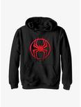 Marvel Spider-Man: Across the Spider-Verse Miles Morales Spider Icon Youth Hoodie, BLACK, hi-res