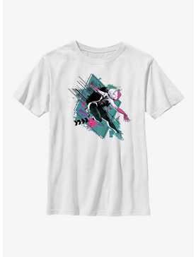 Marvel Spider-Man: Across the Spider-Verse Spider-Gwen In Action Youth T-Shirt, , hi-res