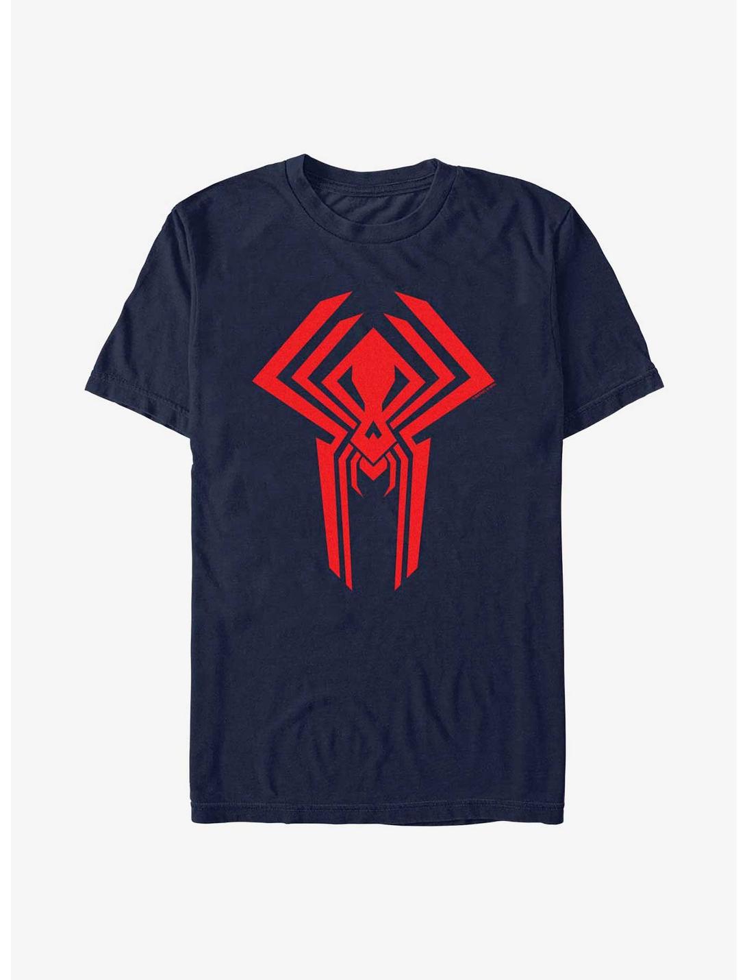 Marvel Spider-Man: Across the Spider-Verse Miguel O'Hara 2099 Logo T-Shirt, NAVY, hi-res