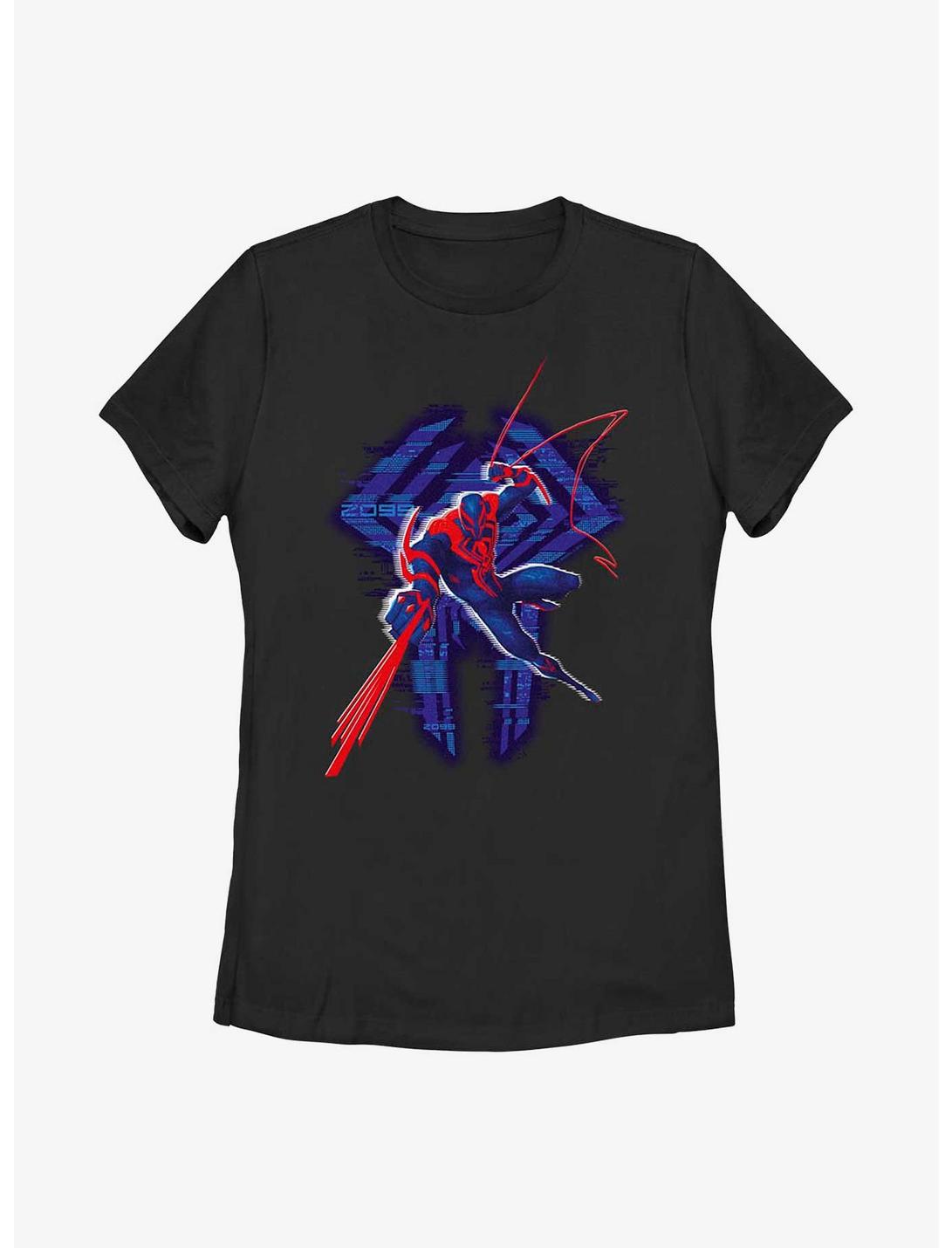 Marvel Spider-Man: Across the Spider-Verse Miguel O'Hara 2099 Poster Womens T-Shirt, BLACK, hi-res