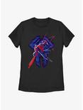 Marvel Spider-Man: Across the Spider-Verse Miguel O'Hara 2099 Poster Womens T-Shirt, BLACK, hi-res