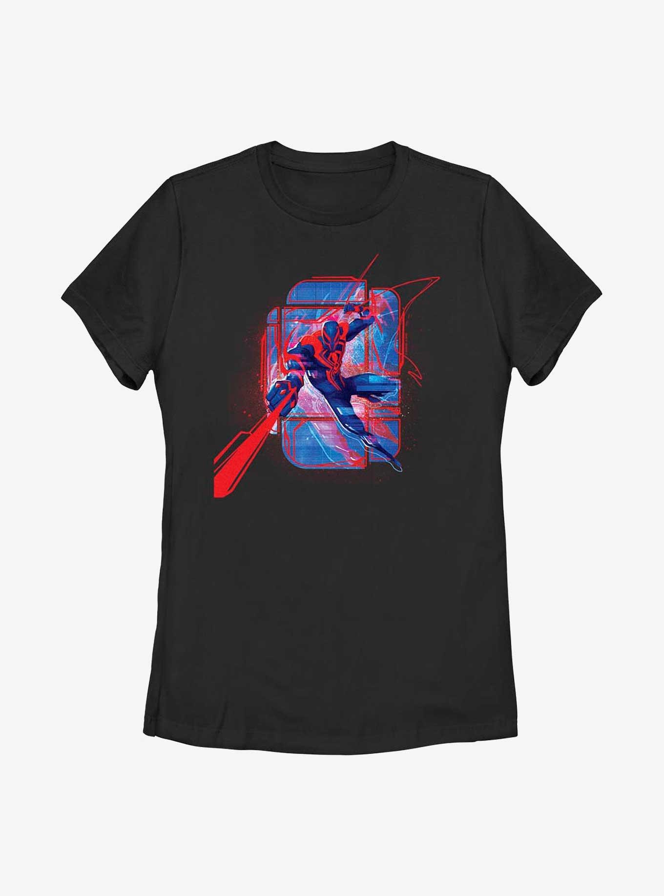 Marvel Spider-Man: Across the Spider-Verse Miguel O'Hara Shooting Webs Womens T-Shirt, , hi-res