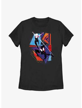 Marvel Spider-Man: Across the Spider-Verse Spider-Gwen Miguel O'Hara and Miles Morales Poster Womens T-Shirt, , hi-res