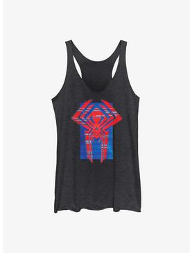 Plus Size Marvel Spider-Man: Across the Spider-Verse Glitchy Miguel O'Hara Logo Womens Tank Top, , hi-res