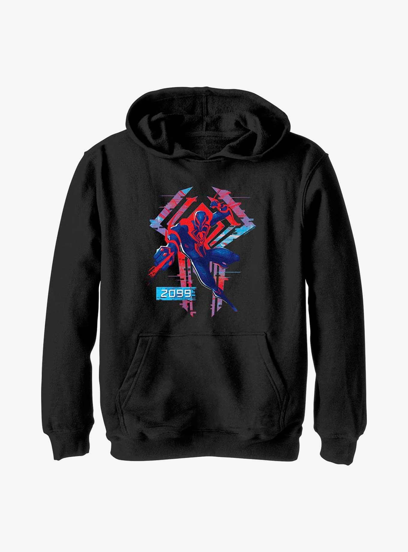 Marvel Spider-Man: Across the Spider-Verse Miguel O'Hara 2099 Badge Youth Hoodie