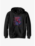 Marvel Spider-Man: Across the Spider-Verse Miguel O'Hara Web Launch Youth Hoodie, BLACK, hi-res