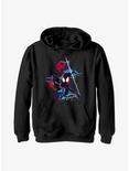Marvel Spider-Man: Across the Spider-Verse Glitchy Miles Morales Youth Hoodie, BLACK, hi-res