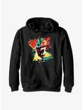 Marvel Spider-Man: Across the Spider-Verse Miles Morales Poster Youth Hoodie, BLACK, hi-res