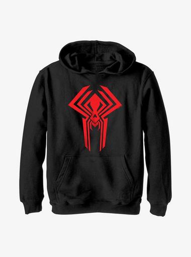 Marvel Spider-Man: Across the Spider-Verse Miguel O'Hara 2099 Logo Youth  Hoodie - BLACK