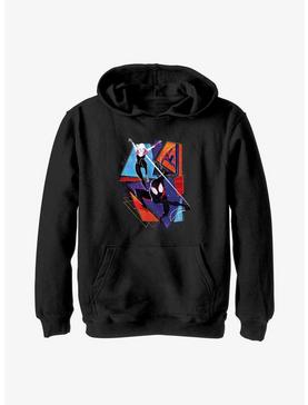 Marvel Spider-Man: Across the Spider-Verse Spider-Gwen Miguel O'Hara and Miles Morales Poster Youth Hoodie, , hi-res