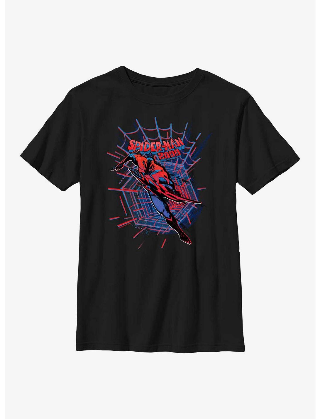 Marvel Spider-Man: Across the Spider-Verse Miguel O'Hara Web Launch Youth T-Shirt, BLACK, hi-res