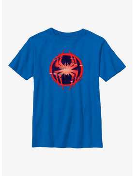 Marvel Spider-Man: Across the Spider-Verse Glitchy Miles Morales Symbol Youth T-Shirt, , hi-res