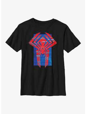 Marvel Spider-Man: Across the Spider-Verse Glitchy Miguel O'Hara Logo Youth T-Shirt, , hi-res