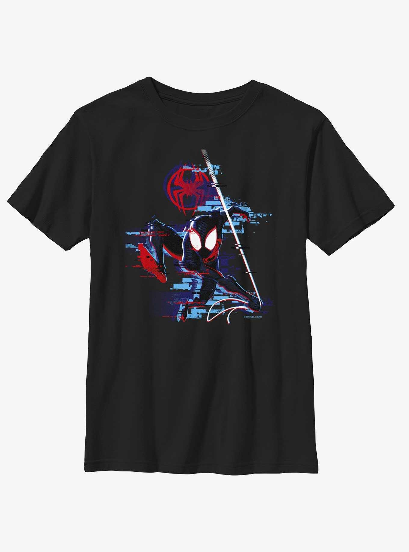 Marvel Spider-Man: Across the Spider-Verse Glitchy Miles Morales Youth T-Shirt, , hi-res