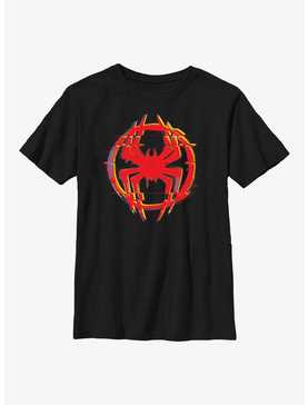 Marvel Spider-Man: Across the Spider-Verse Glitchy Miles Morales Logo Youth T-Shirt, , hi-res